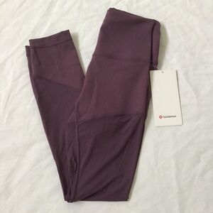LuLuLemon sz 4 Wunder Train Mesh HR Tight 25” NWT